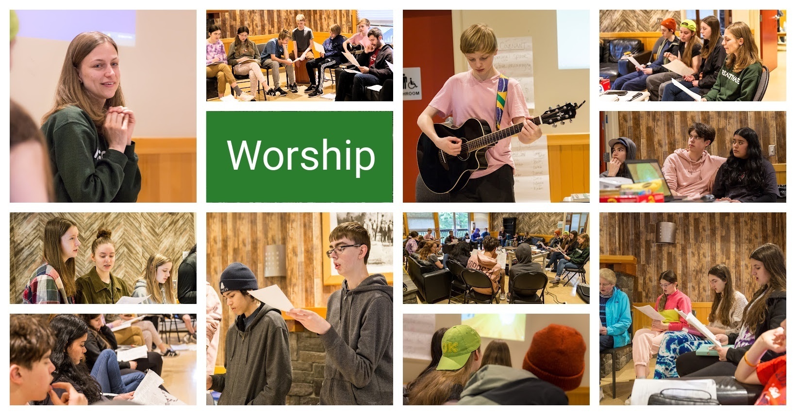 photos of youth worshipping