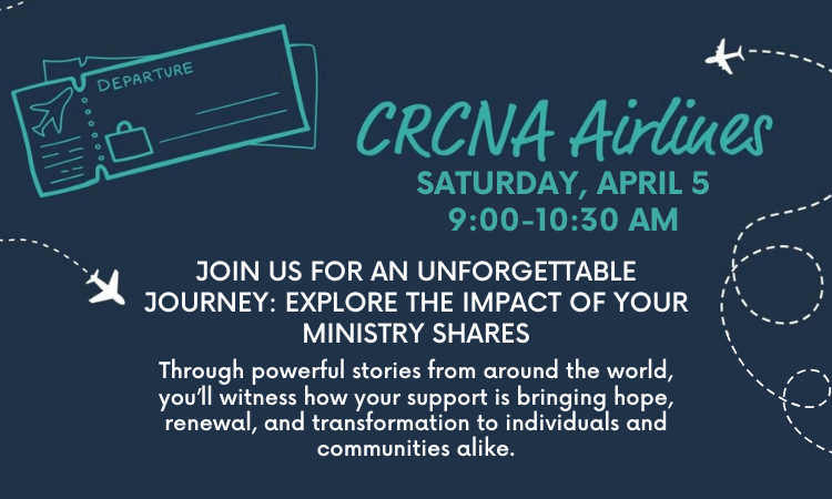 CRCNA Airlines - Saturday April 5 at 9 AM