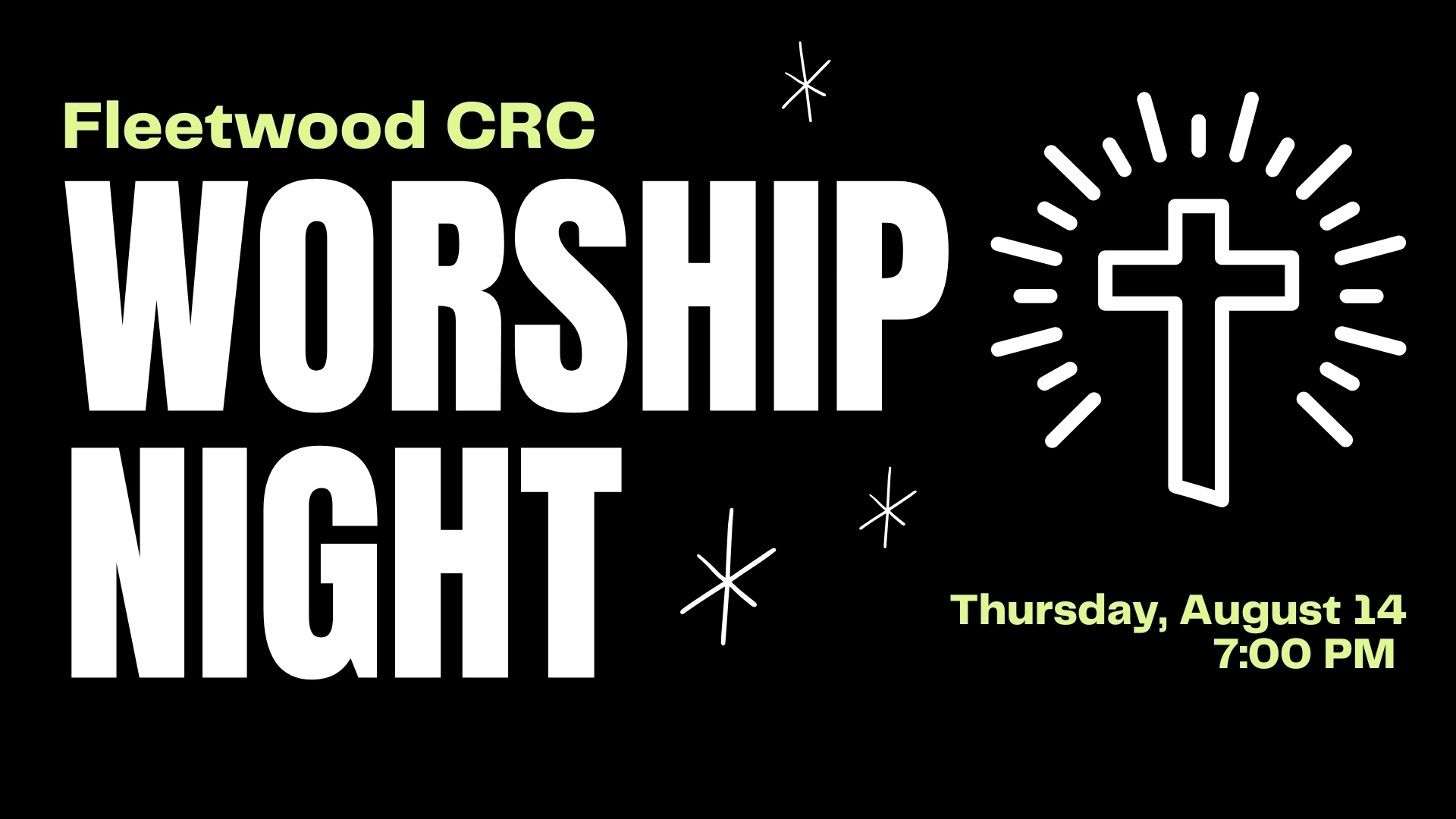 Worship night 2025 ad